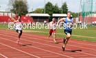 Jack Hepple (Morpeth) wins the under-20 mens 200 metres at the North Eastern Championships, Gateshead International Stadium.  Photos: David T. Hewitson/Sports for All Pics